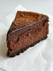 Flourless Chocolate Cottage Cheese Cheesecake