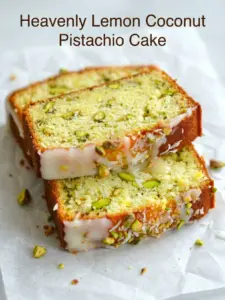 Lemon Coconut Pistachio Cake