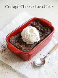 Cottage Cheese Lava Cake