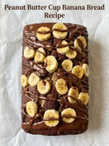 Peanut Butter Cup Banana Bread
