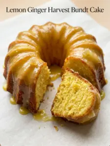 Lemon Ginger Harvest Bundt Cake