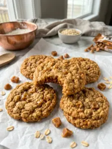 Homemade Oatmeal Toffee Cookies