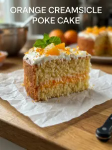 Orange Creamsicle Poke Cake
