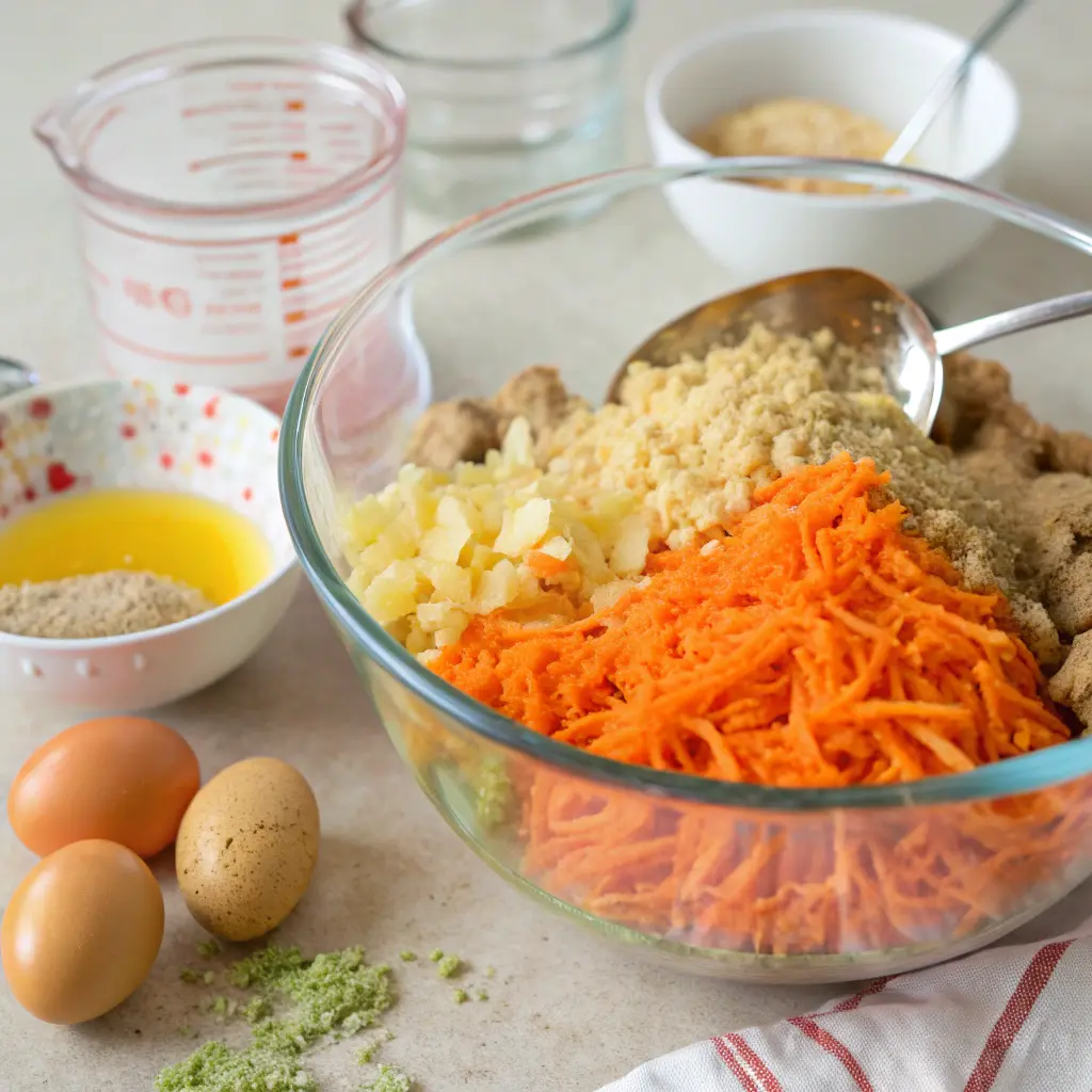 Flourless Carrot & Ginger Bars – Soft, Naturally Sweet & Wholesome
