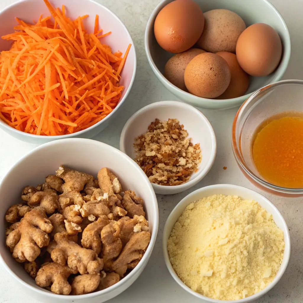 Flourless Carrot & Ginger Bars – Soft, Naturally Sweet & Wholesome