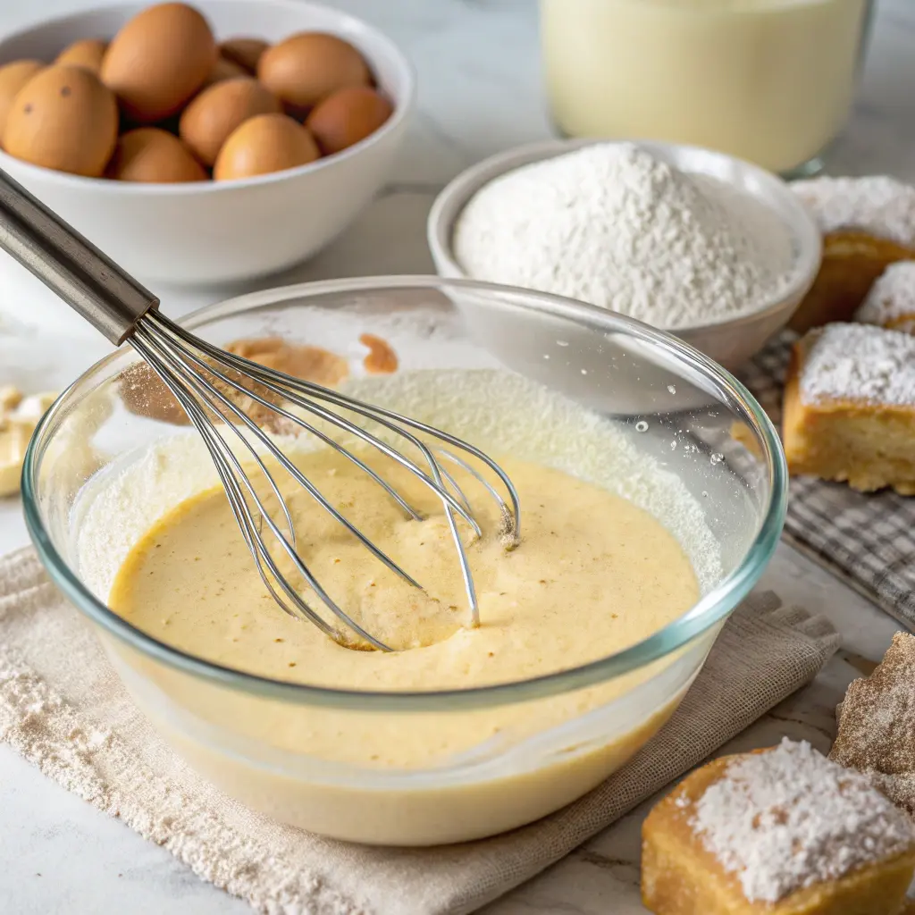 Glazed Buttermilk Beignet Squares