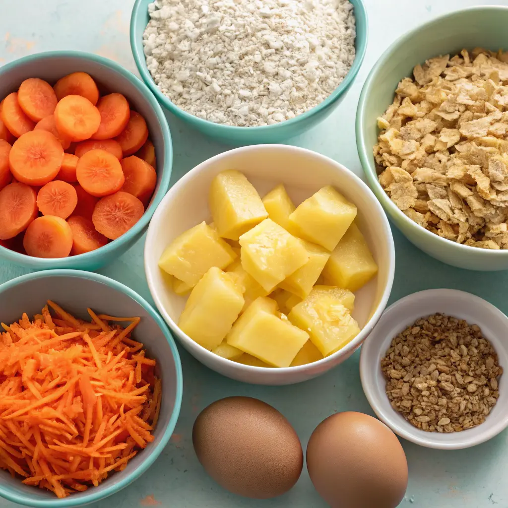 Healthy Carrot Pineapple Oat Cake (No Flour, No Sugar) 7 Healthy Carrot Pineapple Oat Cake