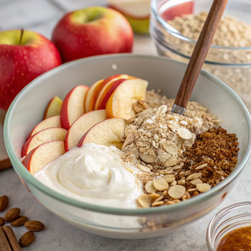 Amazing No-Flour Apple Pie Greek Yogurt Oat Cake – 8 Cozy Bakery-Style Slices 8 No-Flour Apple Pie Greek Yogurt Oat Cake