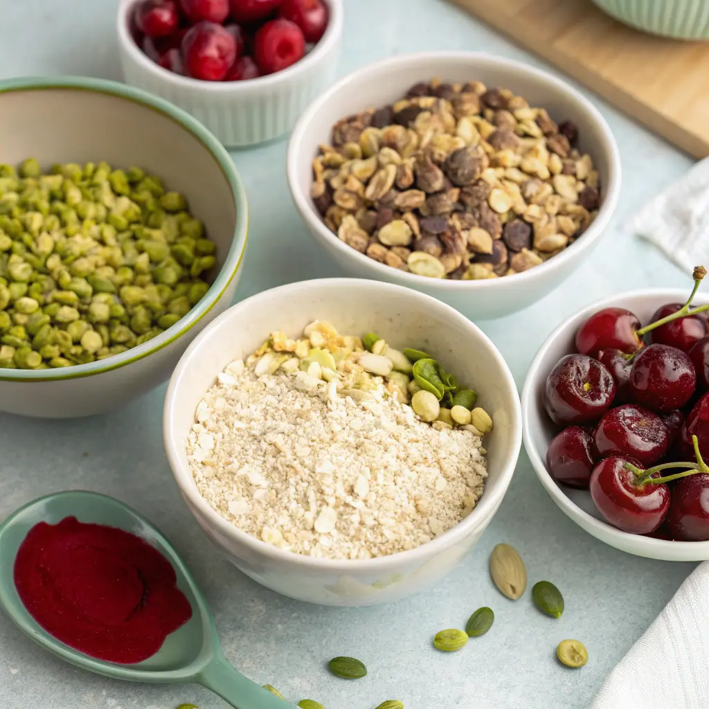 No-Flour Pistachio Cherry Oat Muffins (Gluten-Free) 7 No-Flour Pistachio Cherry Oat Muffins (Gluten-Free)