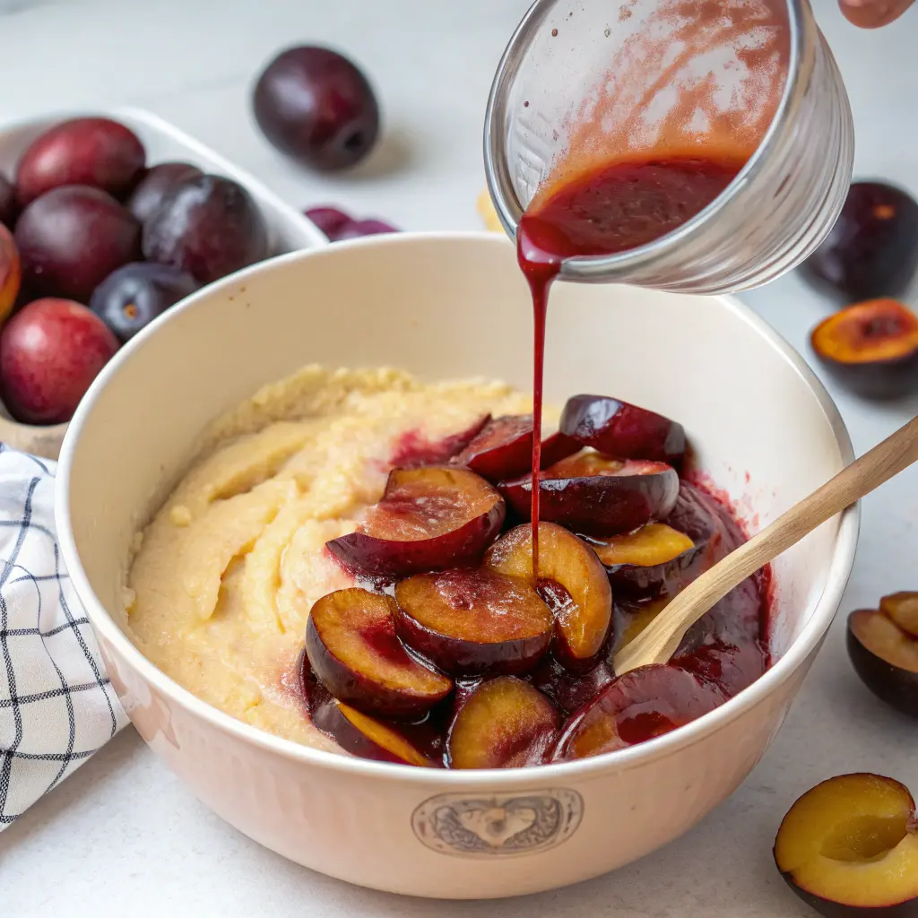 Plum Pudding Cake in Syrup – Soft, Moist & Bursting with Fruity Flavor 8 Plum Pudding Cake in Syrup – Soft, Moist & Bursting with Fruity Flavor