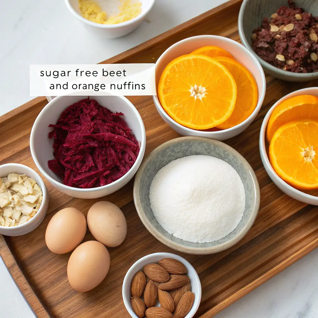 Sugar-Free Beet & Orange Muffins – Moist, Wholesome & Naturally Sweet