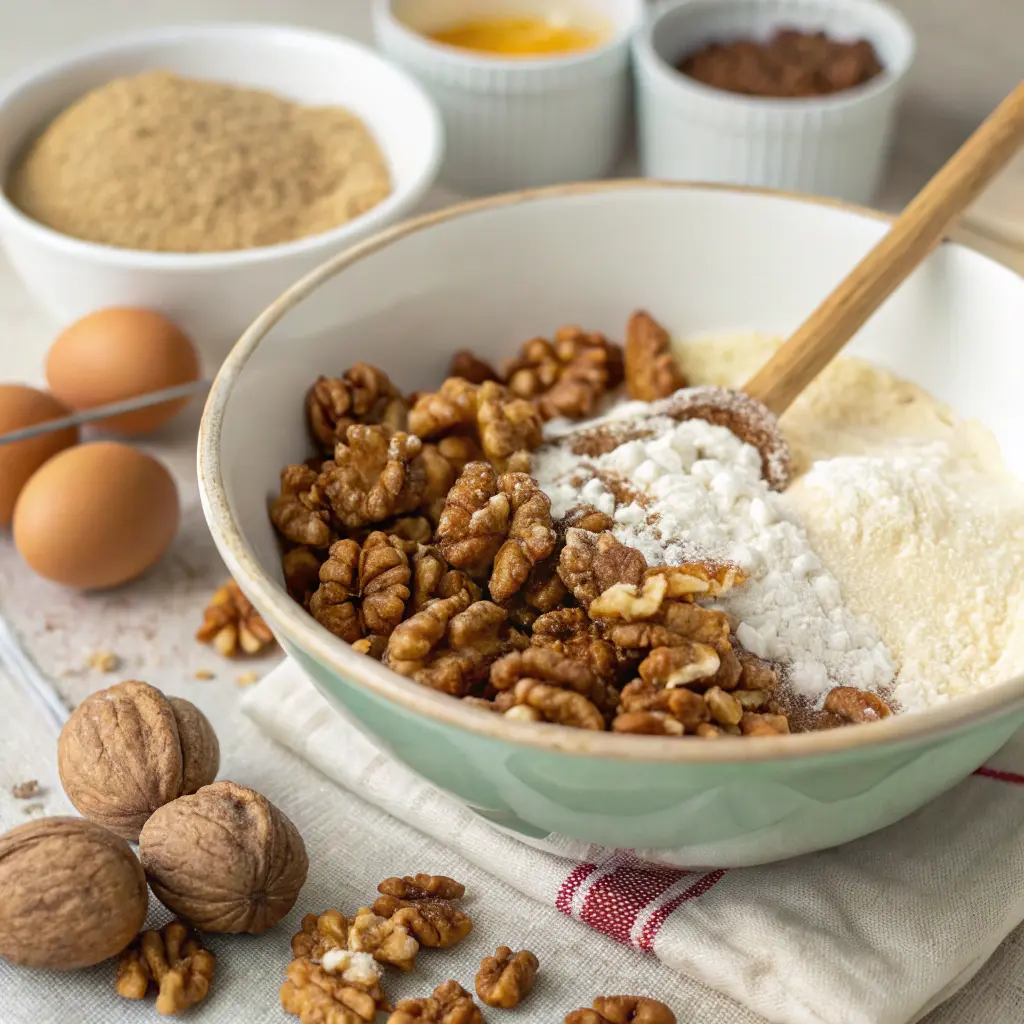 Incredible Sugar-Free Sticky Walnut Cake – 12 Rich & Chewy Low-Carb Squares 8 Sugar-Free Sticky Walnut Cake
