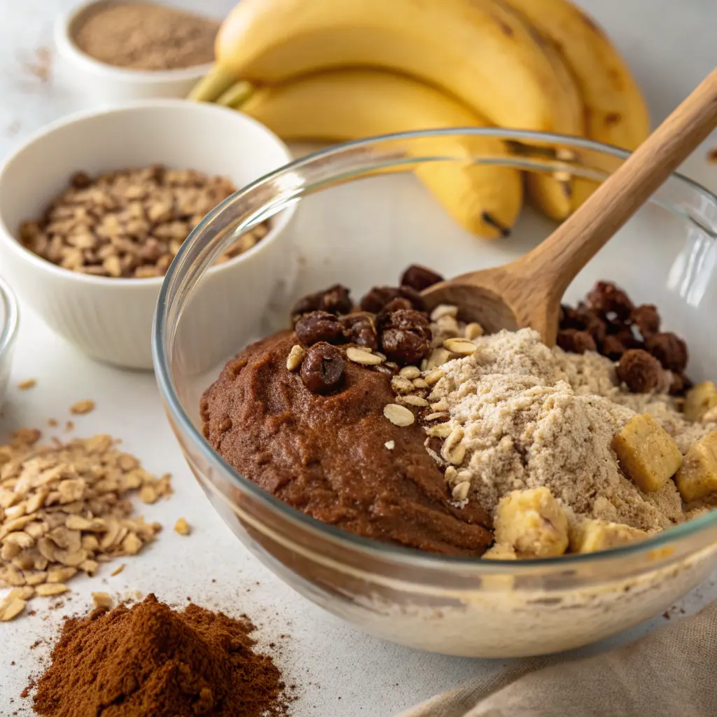 Banana Date Cocoa Oat Cake