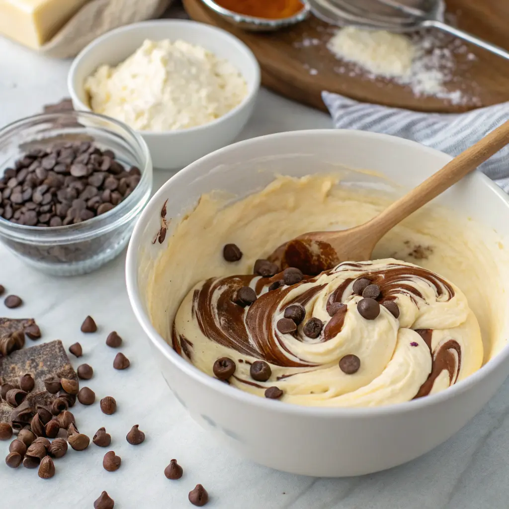 Chocolate Vanilla Cream Cheese Swirl Loaf Cake 8 Chocolate Vanilla Cream Cheese Swirl Loaf Cake
