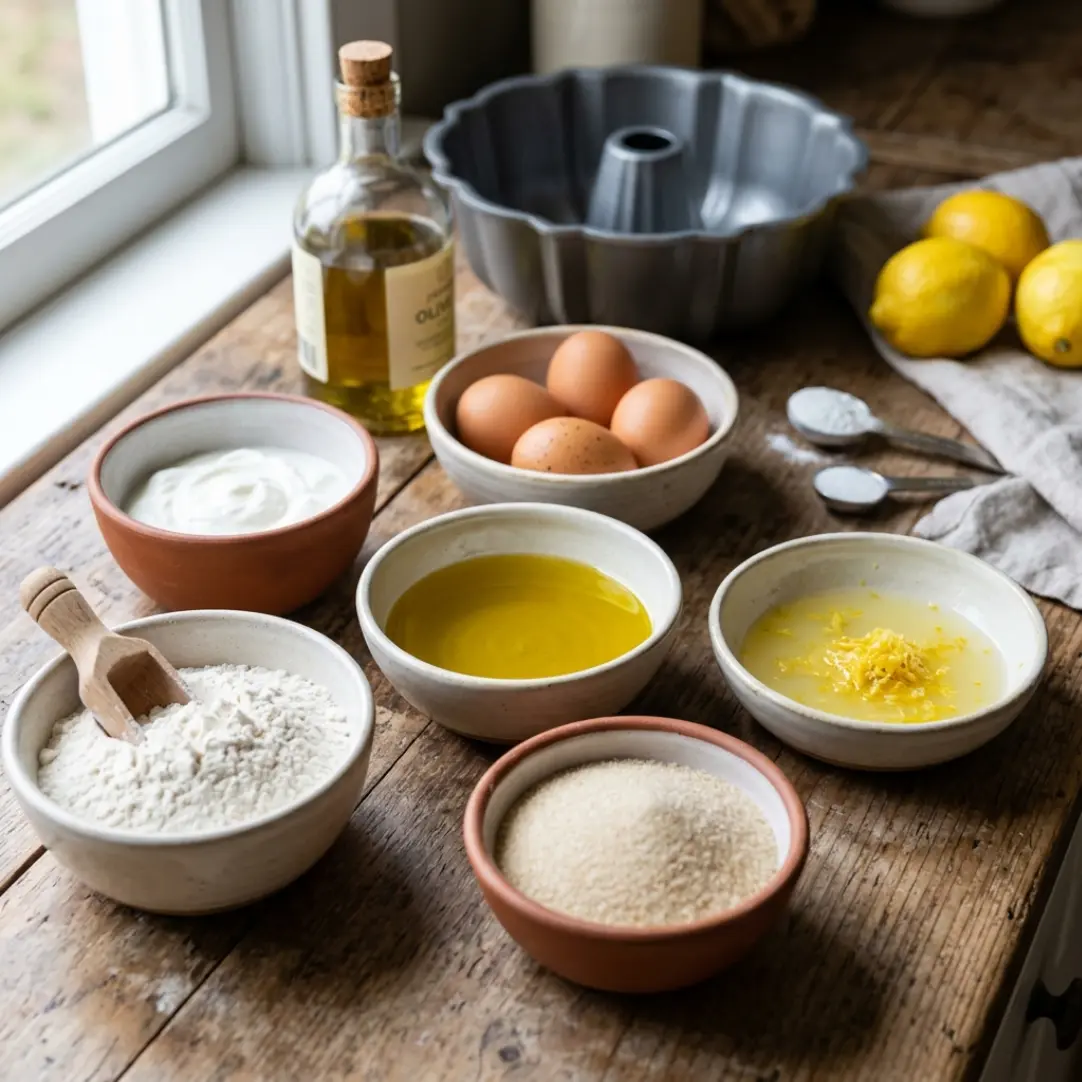 Lemon Olive Oil Bundt Cake
