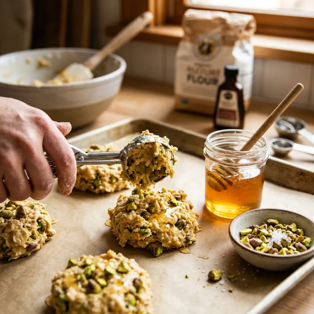 Honey Pistachio Cookies