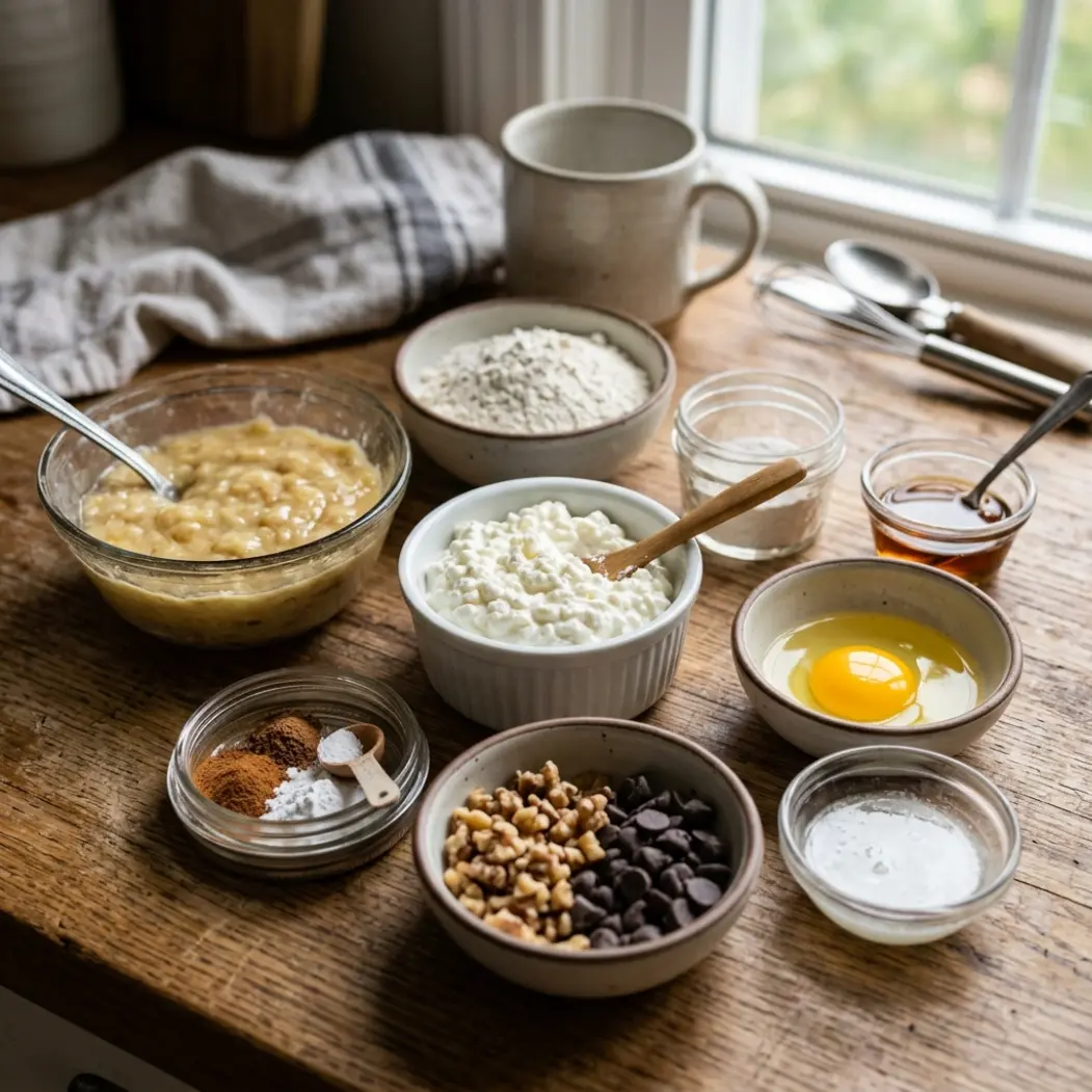 5-Minute Cottage Cheese Banana Bread Mug Cake