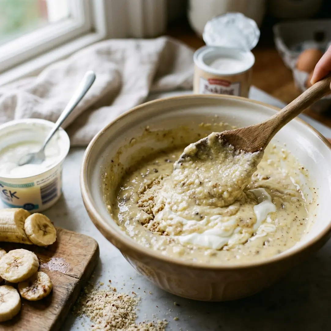 Flourless Banana Greek Yogurt Cake