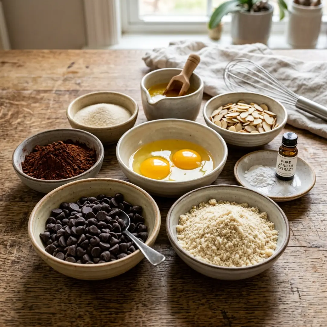 Flourless Chocolate Almond Muffins