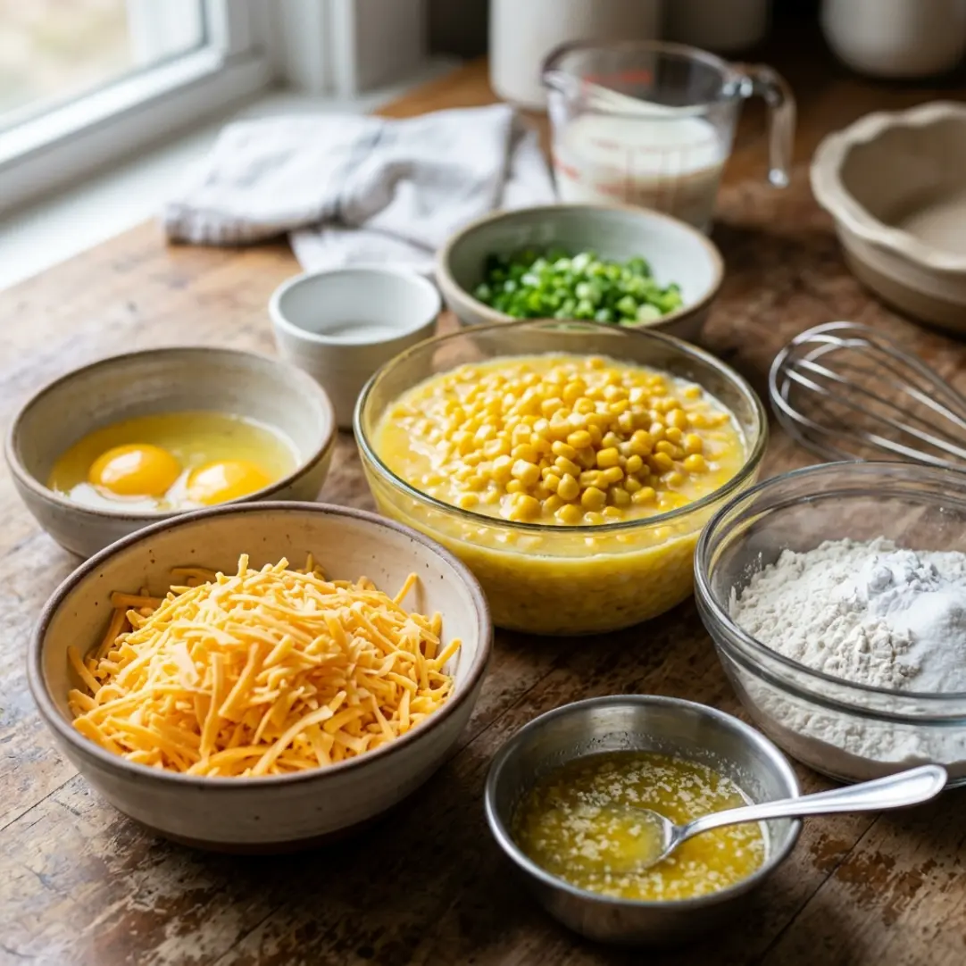 Impossible Corn and Cheese Cake