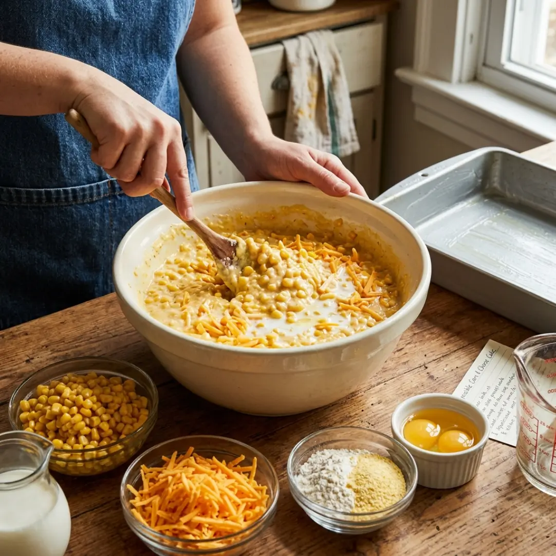 Impossible Corn and Cheese Cake