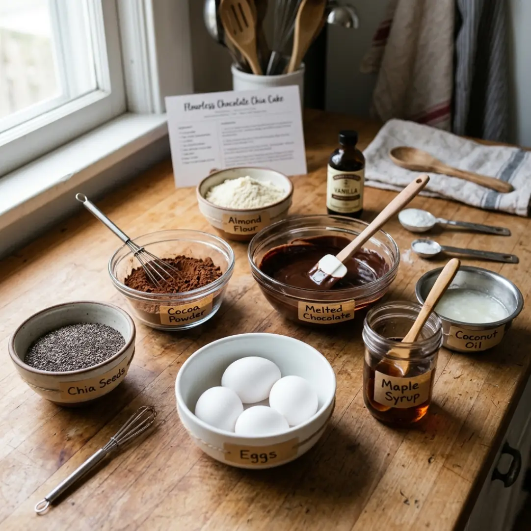 Flourless Chocolate Chia Cake 7 Flourless Chocolate Chia Cake