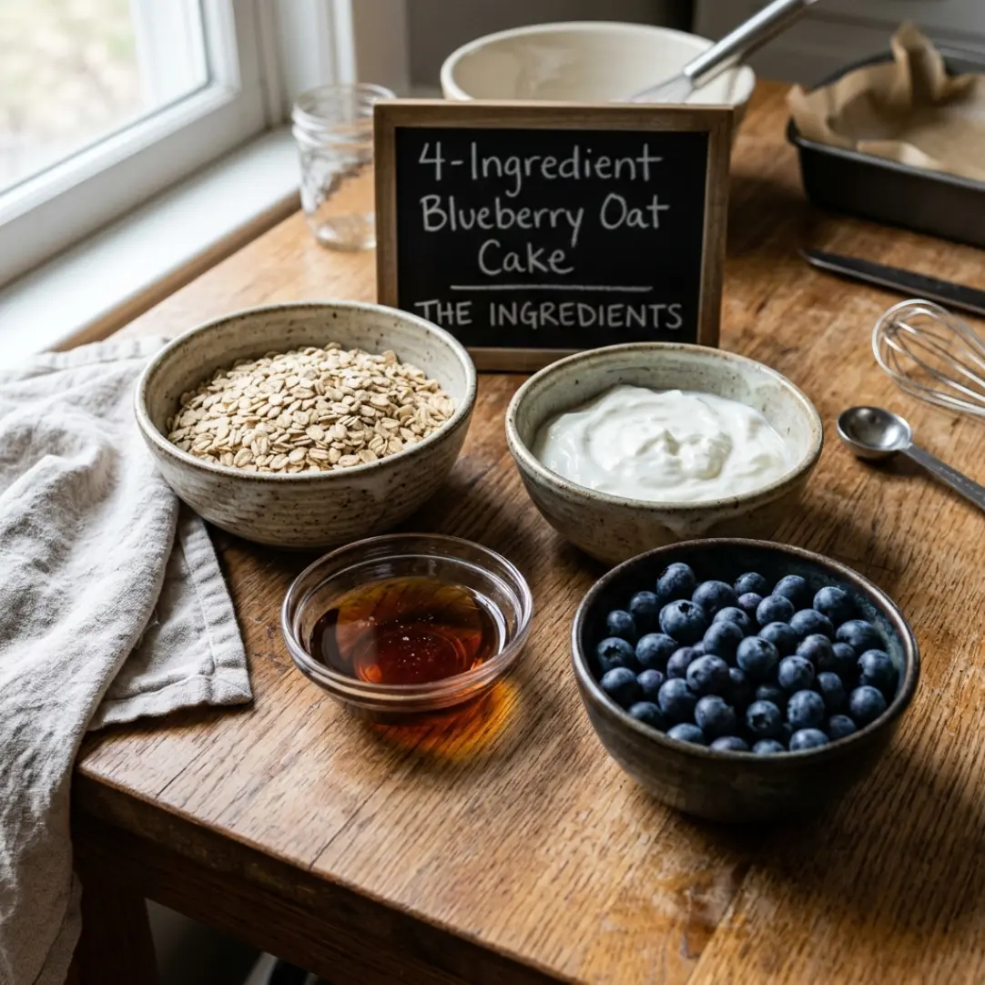 4-Ingredient Blueberry Oat Cake – The Easiest Healthy Breakfast Cake You'll Ever Bake 7 4-Ingredient Blueberry Oat Cake – The Easiest Healthy Breakfast Cake You'll Ever Bake