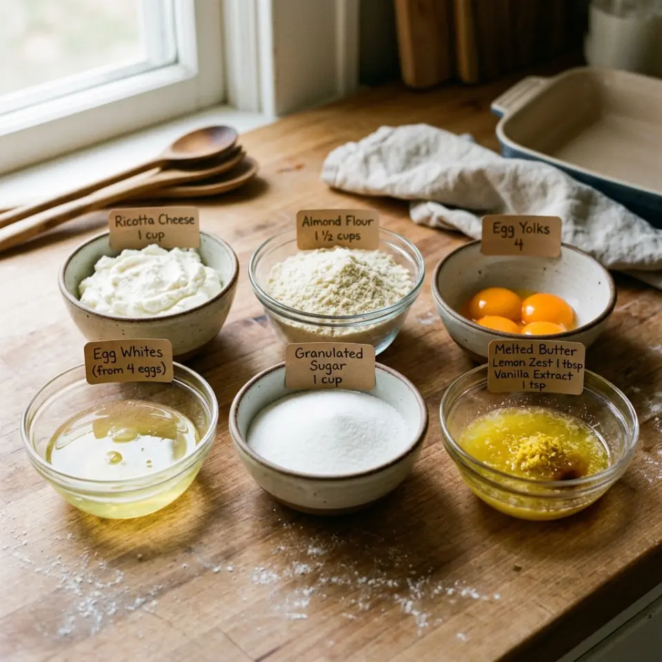 6 Perfect This Warm Ricotta Almond Pudding Cake
