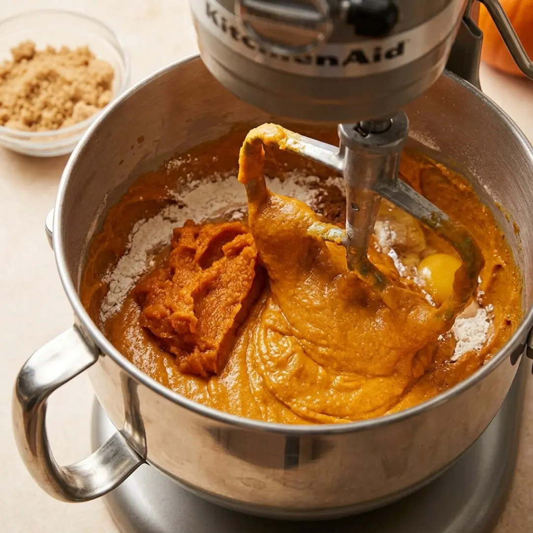 Homemade Pumpkin Cake With Caramel Cream Cheese Frosting