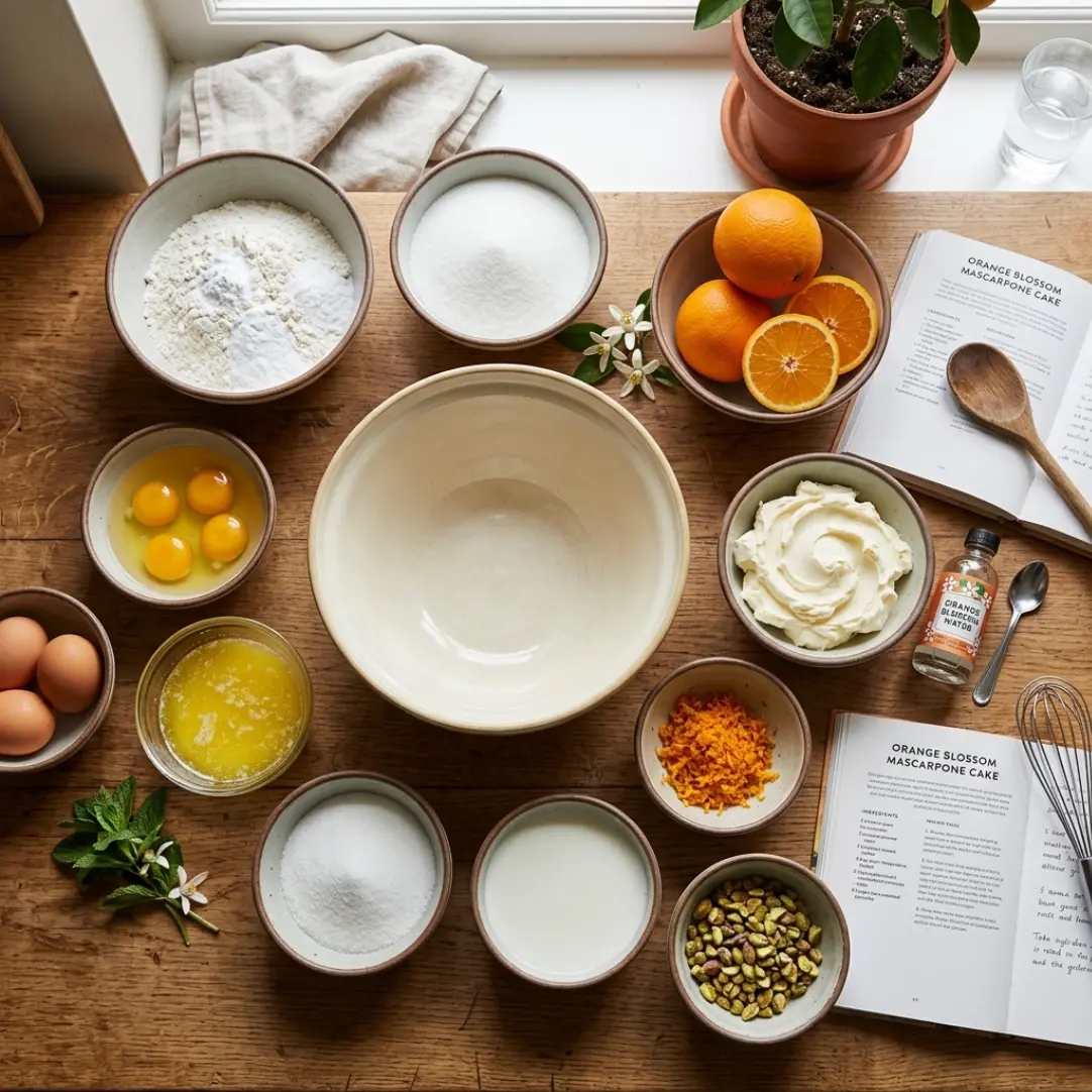 Orange Blossom Mascarpone Cake | Creamy