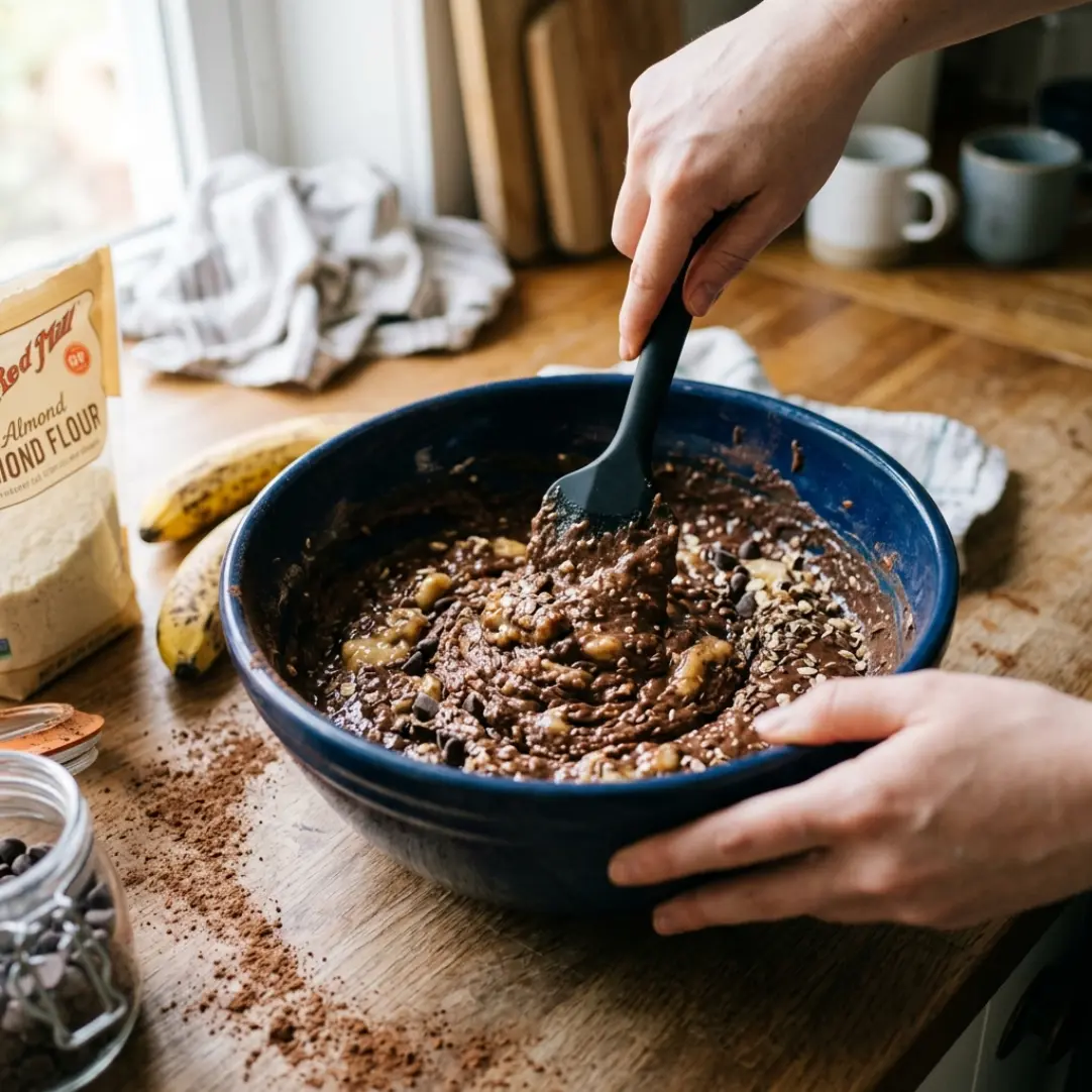Flourless Banana Breakfast Brownies Recipe - | NanaTasty