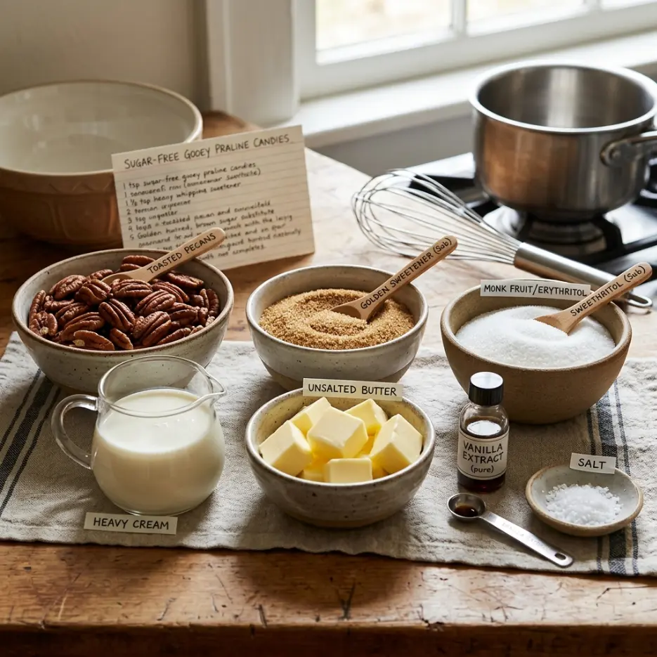 The Best Sugar-Free Gooey Praline Candies Recipe (Easy 30-Minute Keto Treat)