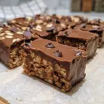 The Best Healthy No-Bake Greek Yogurt Peanut Butter Fudge Crunch Bars (Easy 10-Minute Recipe) 9 The Best Healthy No-Bake Greek Yogurt Peanut Butter Fudge Crunch Bars (Easy 10-Minute Recipe)