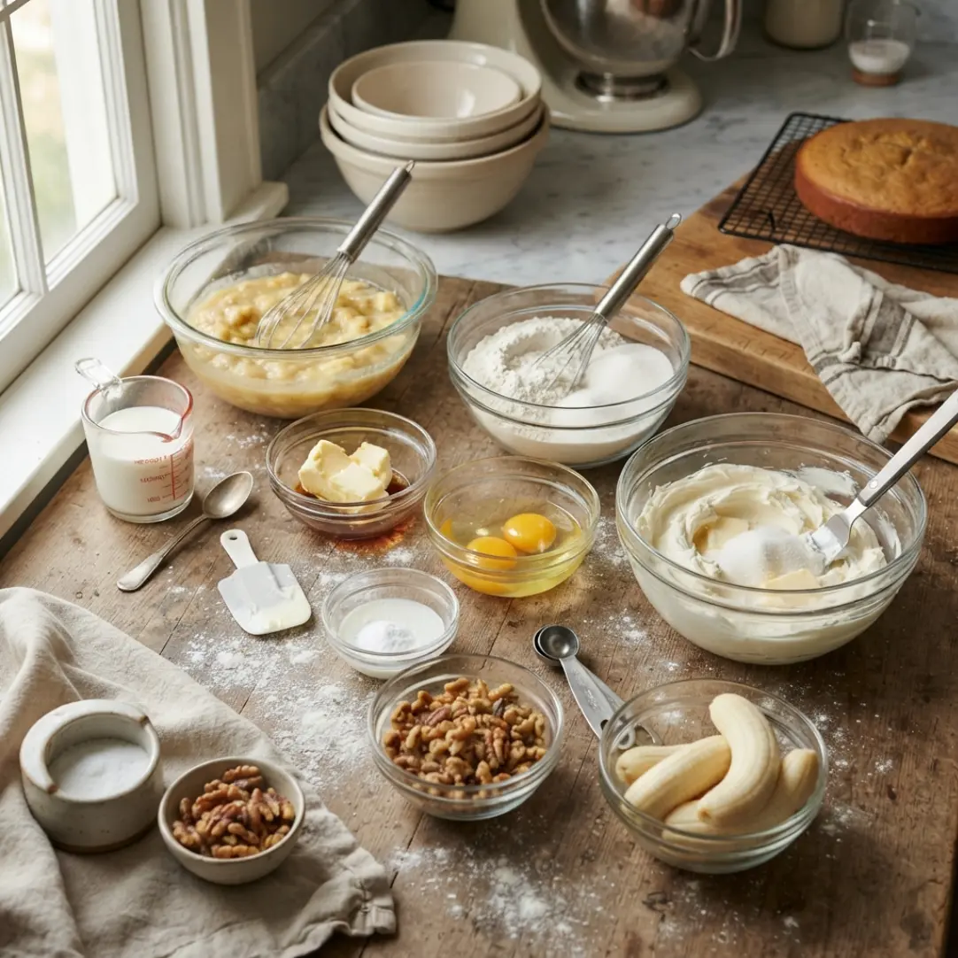 The Best Grandma's Southern Banana Walnut Cream Cake (Ultra-Moist Family Recipe)