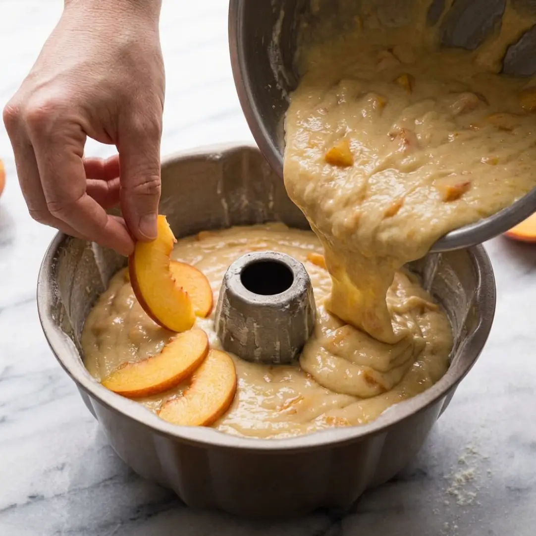 The Best Peach Pound Cake (Moist Southern Fresh Peach Recipe)