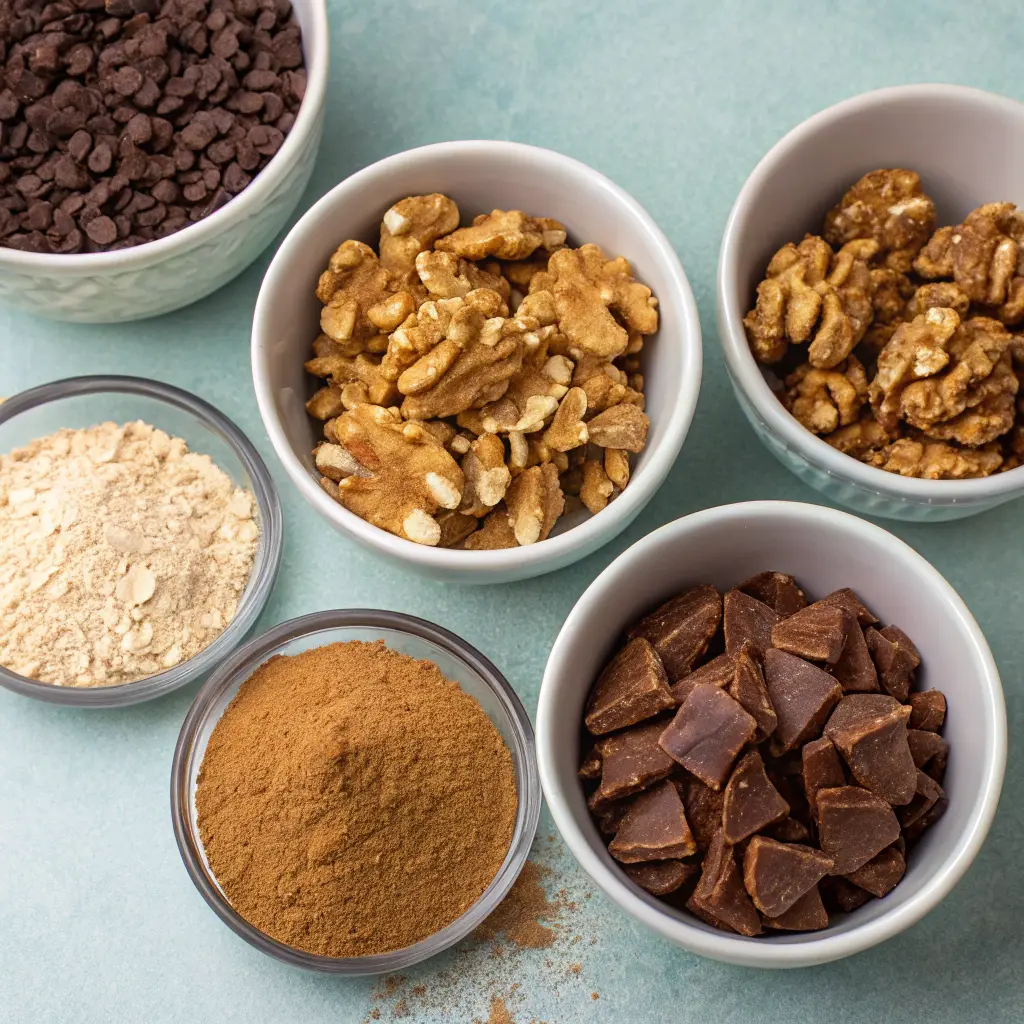 Walnut Cocoa Oat Squares