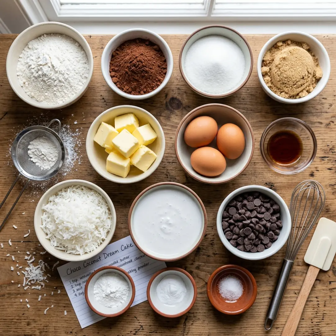 Choco Coconut Dream Cake: Rich Chocolate Poke Cake with Creamy Coconut Filling 7 Choco Coconut Dream Cake: Rich Chocolate Poke Cake with Creamy Coconut Filling
