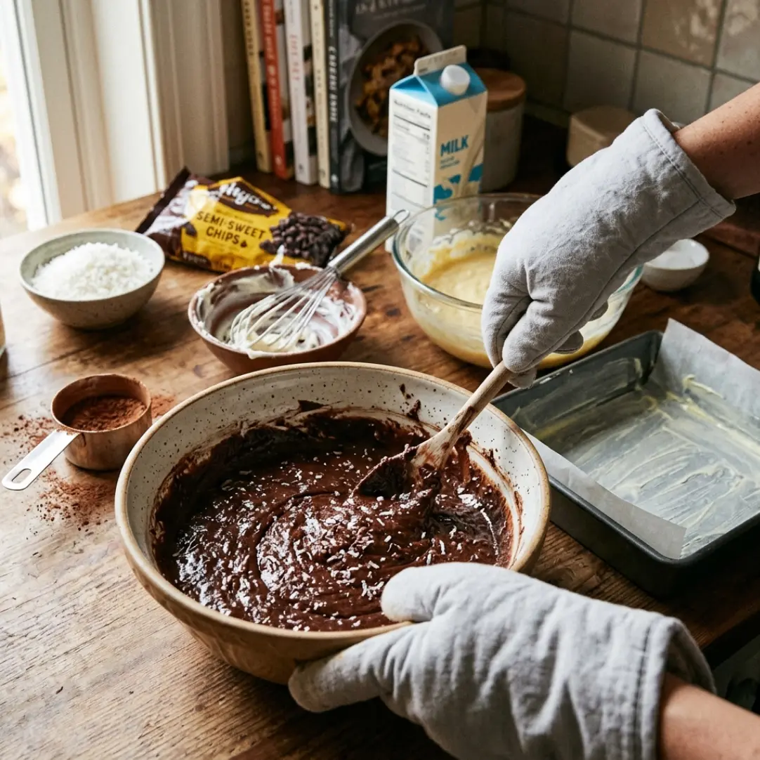 Choco Coconut Dream Cake: Rich Chocolate Poke Cake with Creamy Coconut Filling 8 Choco Coconut Dream Cake: Rich Chocolate Poke Cake with Creamy Coconut Filling