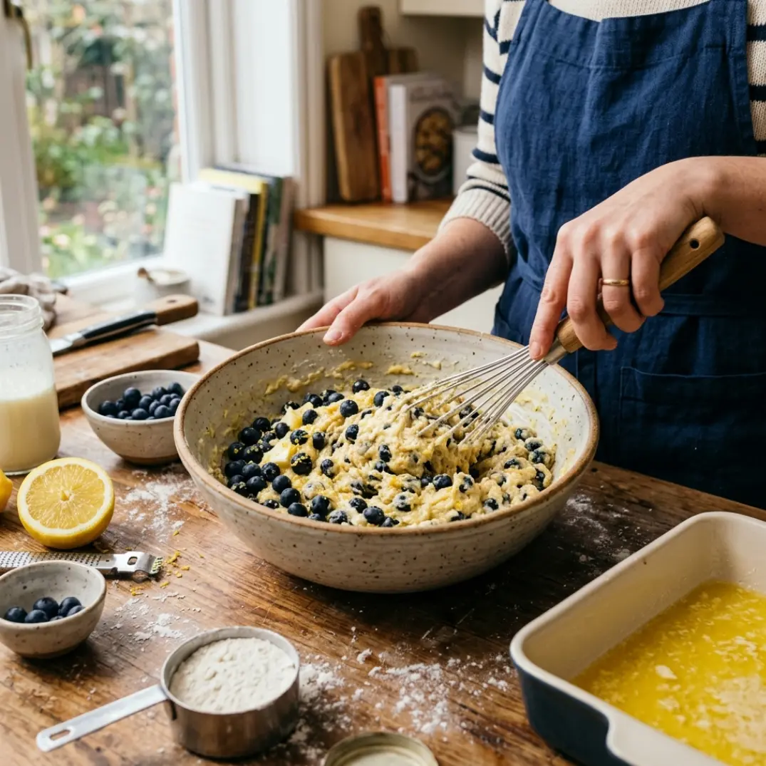 Blueberry Lemon Butter Swim Biscuits