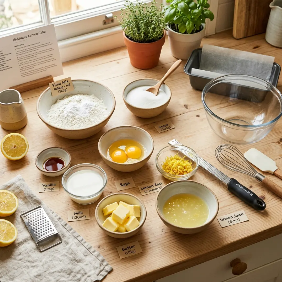 15-Minute Lemon Cake 8 15-Minute Lemon Cake