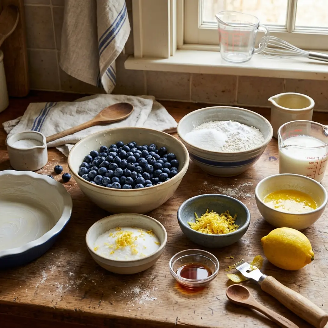 Lemon Blueberry Cobbler