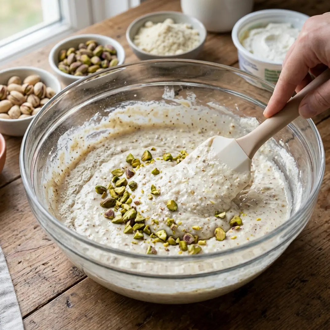 Almond Ricotta Coffee Cake with Pistachio – Tender, Nutty & Moist