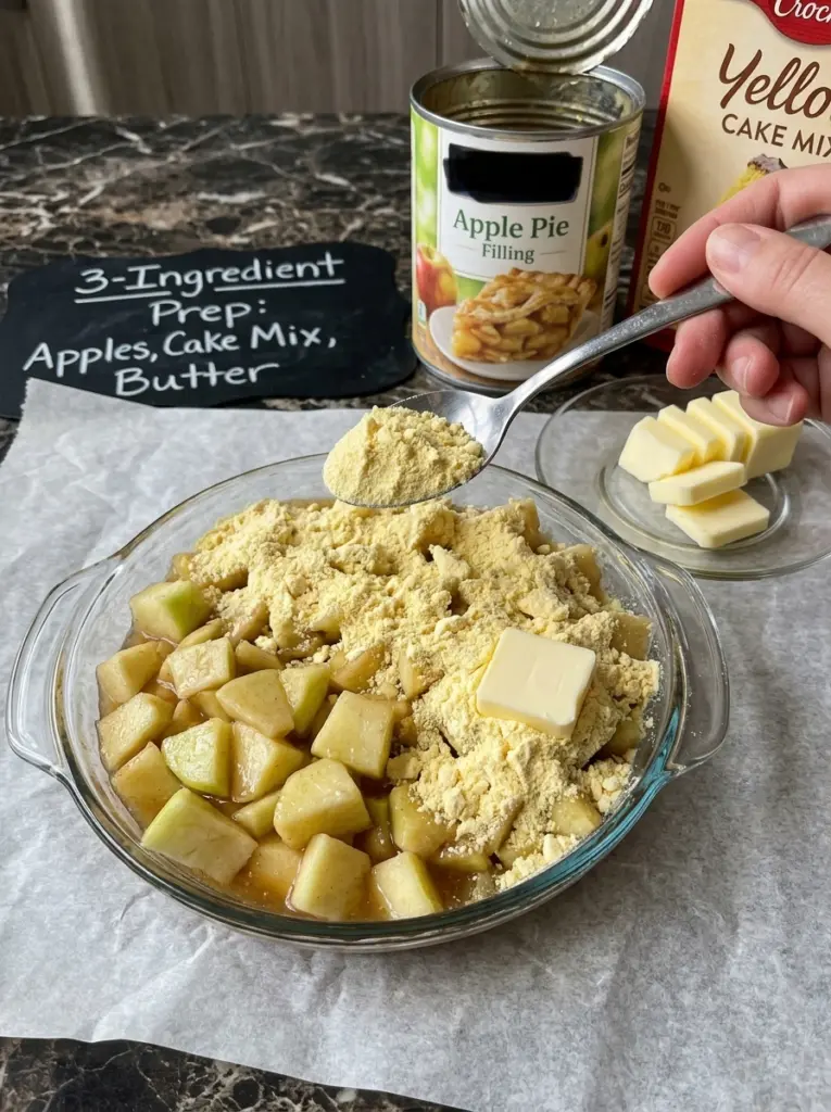 3-Ingredient Apple Dump Cake – Easy & Delicious Dessert 8 3-Ingredient Apple Dump Cake – Easy & Delicious Dessert