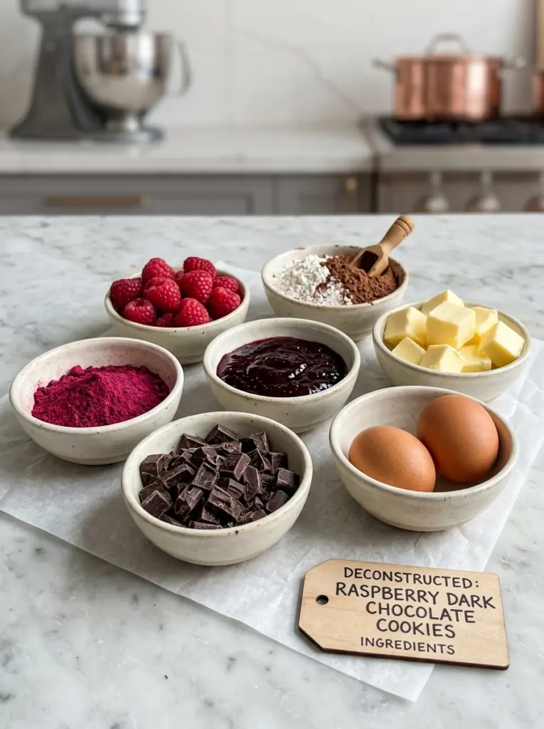 Raspberry Dark Chocolate Cookies Recipe