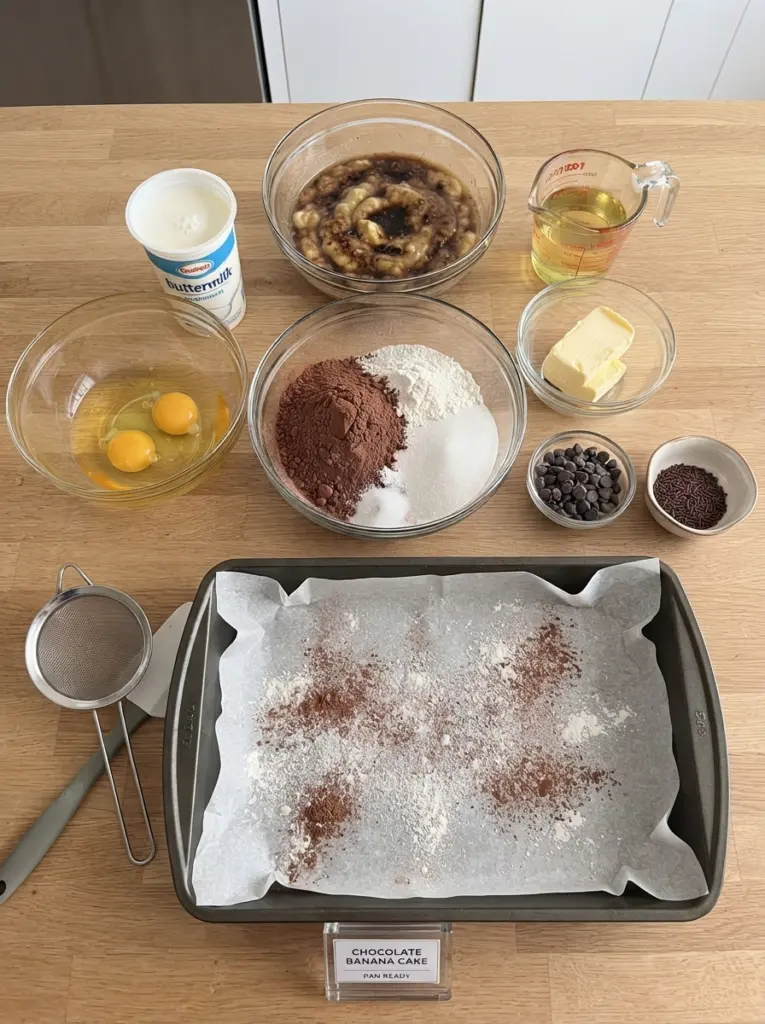 Banana Cake in a Pan Recipe