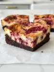 Flourless Raspberry Cheesecake Brownies Recipe