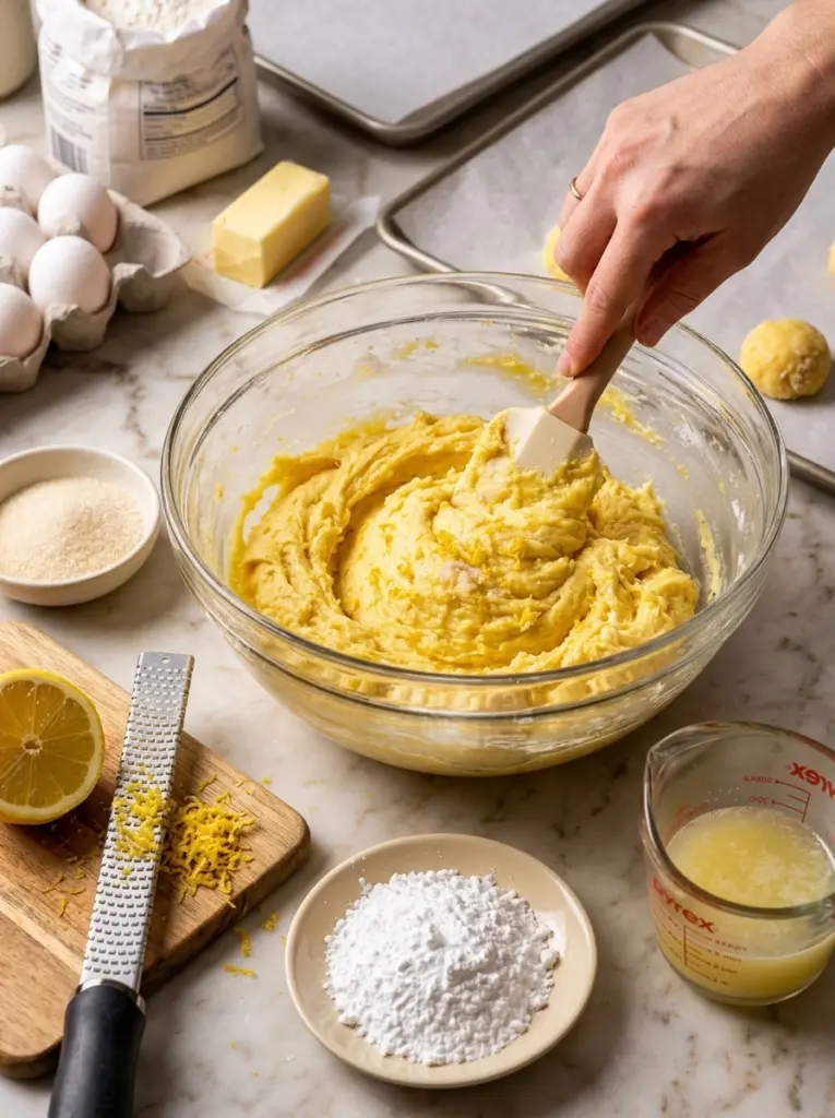 Lemon Crinkle Cookies Recipe