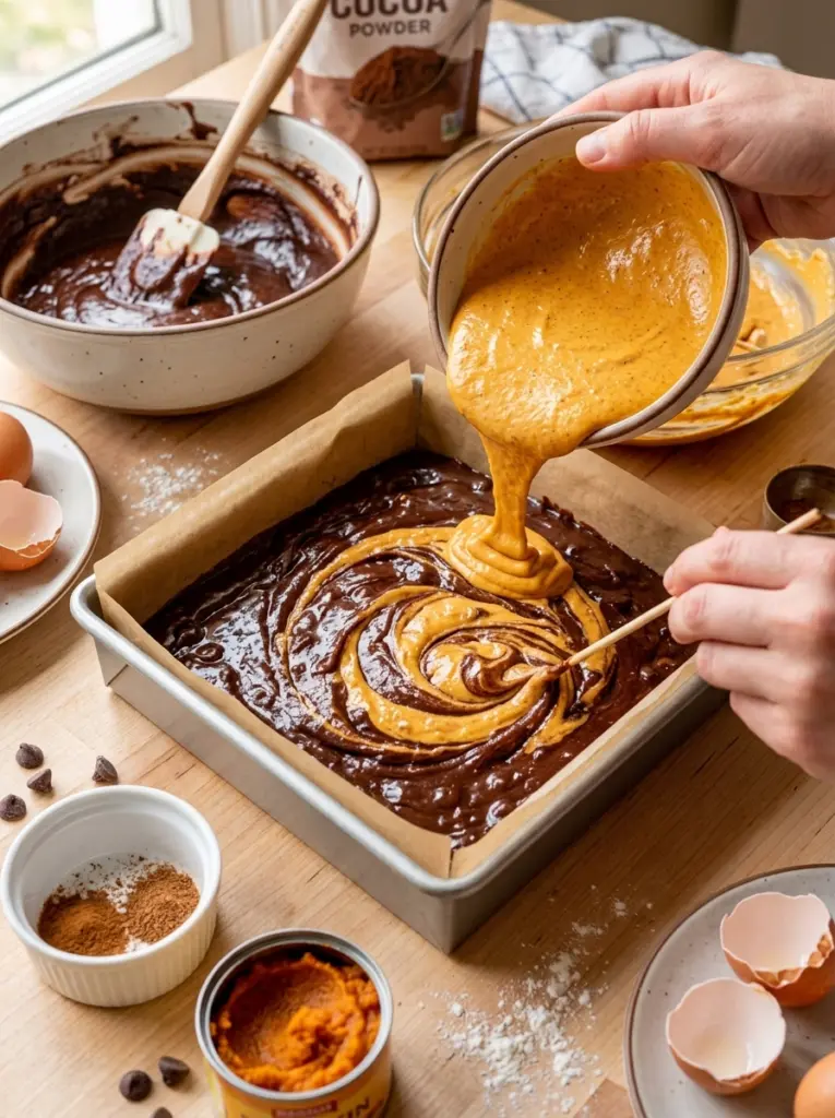 Chocolate Pumpkin Cheesecake Bars Recipe