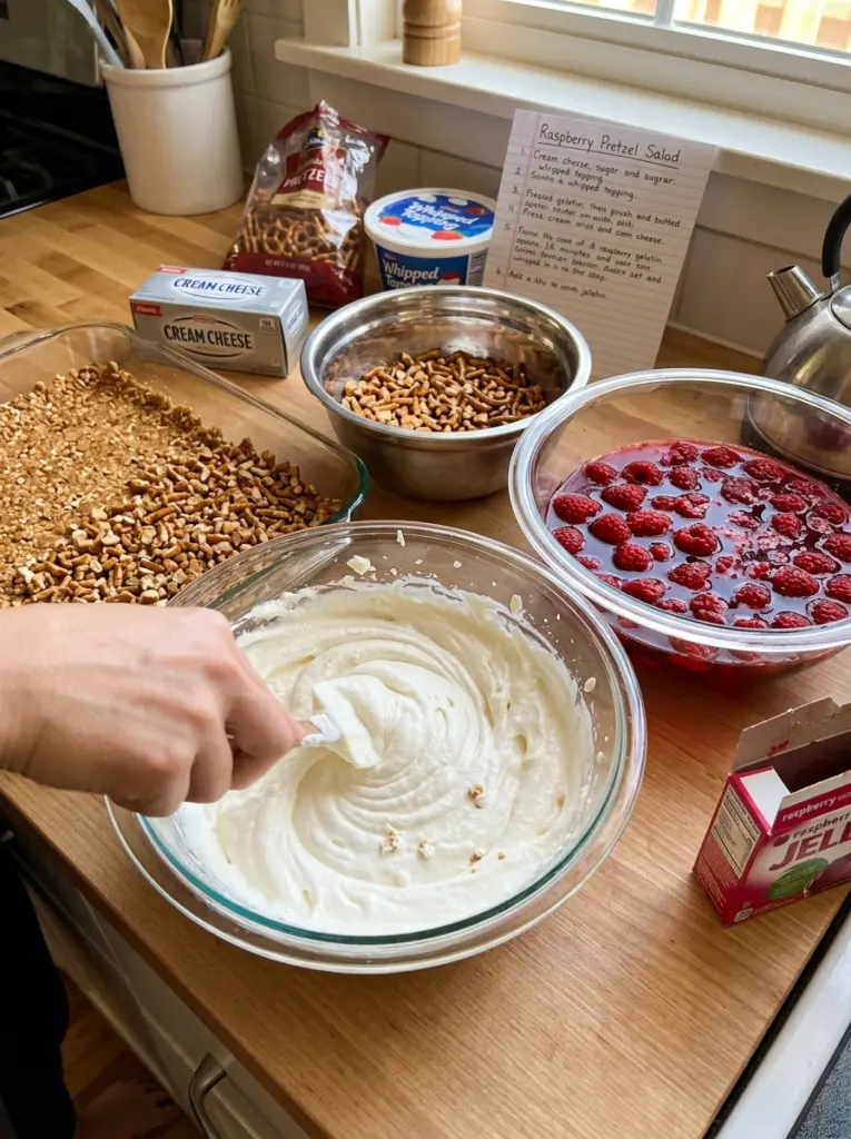 Raspberry Pretzel Salad Recipe 8 Raspberry Pretzel Salad Recipe