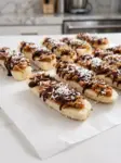 Chocolate Drizzled Banana Bites Recipe